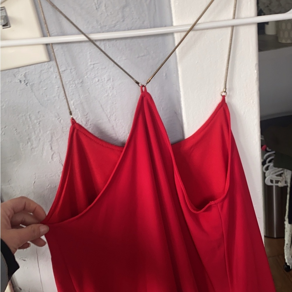 Chic Red Camisole Top - Picture 2 of 4